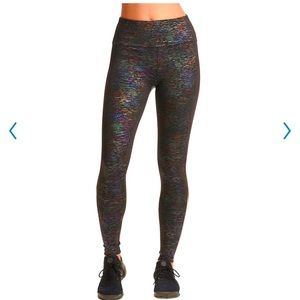 Spalding High Shine Foil Printed Leggings